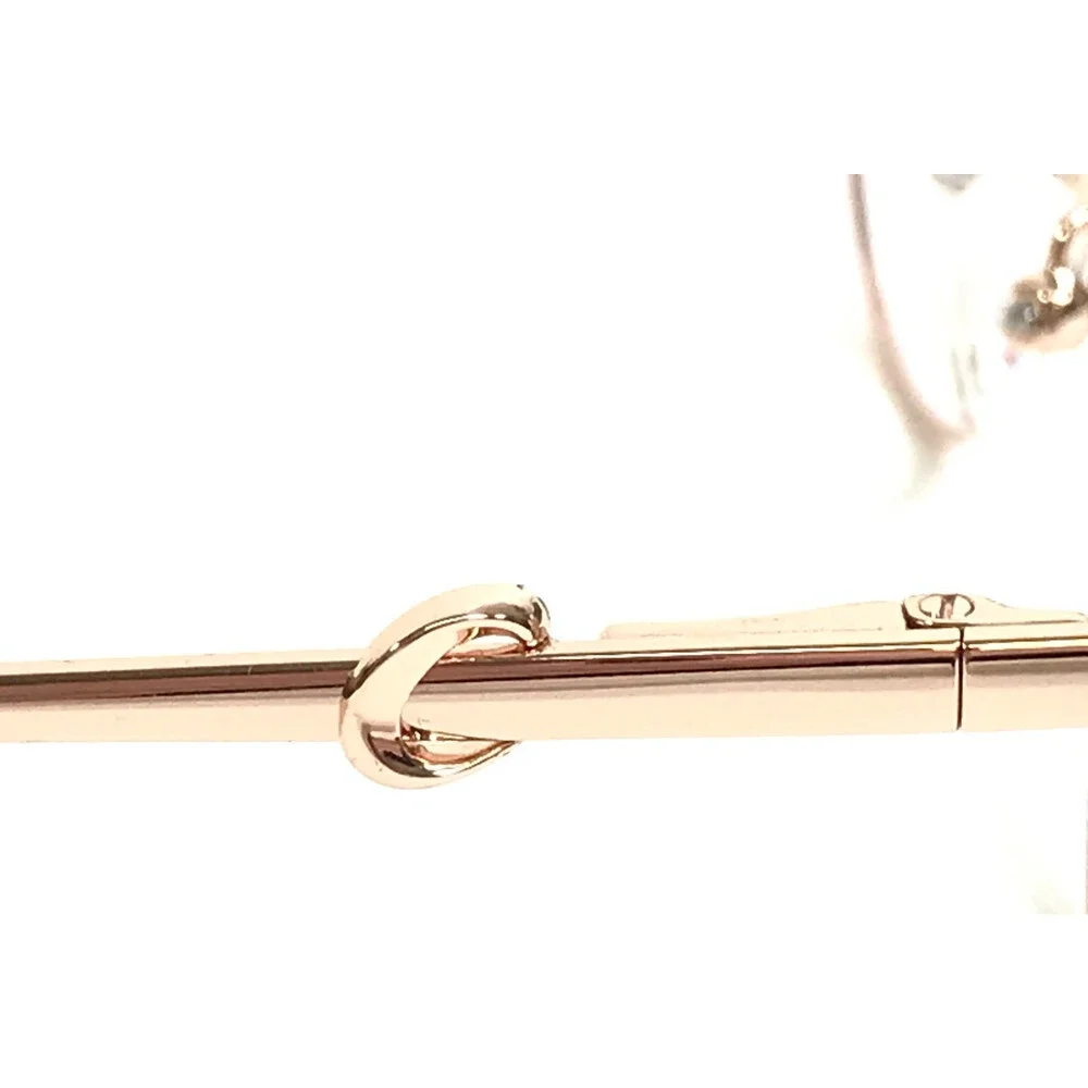 Champion Eyeglasses Frames REAL C02 Blue Rose Gold Round Wire Rim 54-18-135
